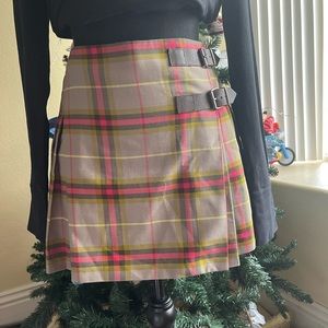 BURBERRY CHECKERED MINI SKIRT